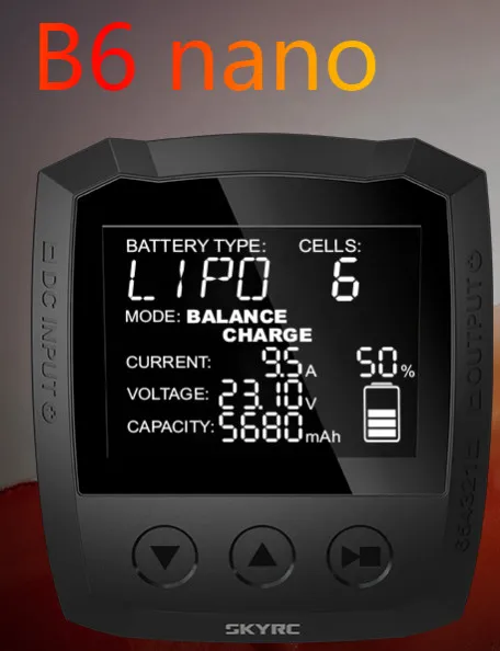 SKYRC B6 nano LiPo зарядное устройство Dis зарядное устройство 15A/320 Вт DC 9-32 В мини зарядное устройство для жизни/Lilon/LiPo/LiHV/NiMH/NiCd/PB батарея