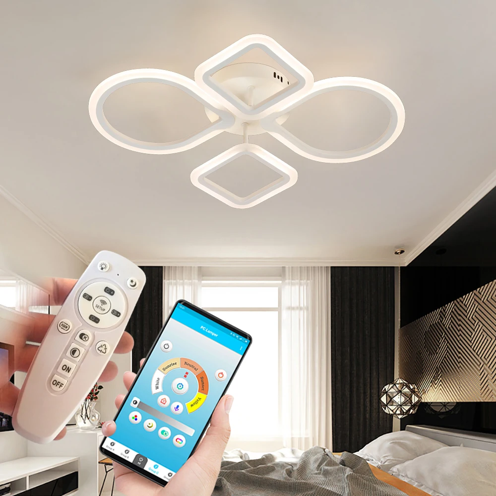 Современная Люстра для гостиной спальни домашнее светодиодное освещение