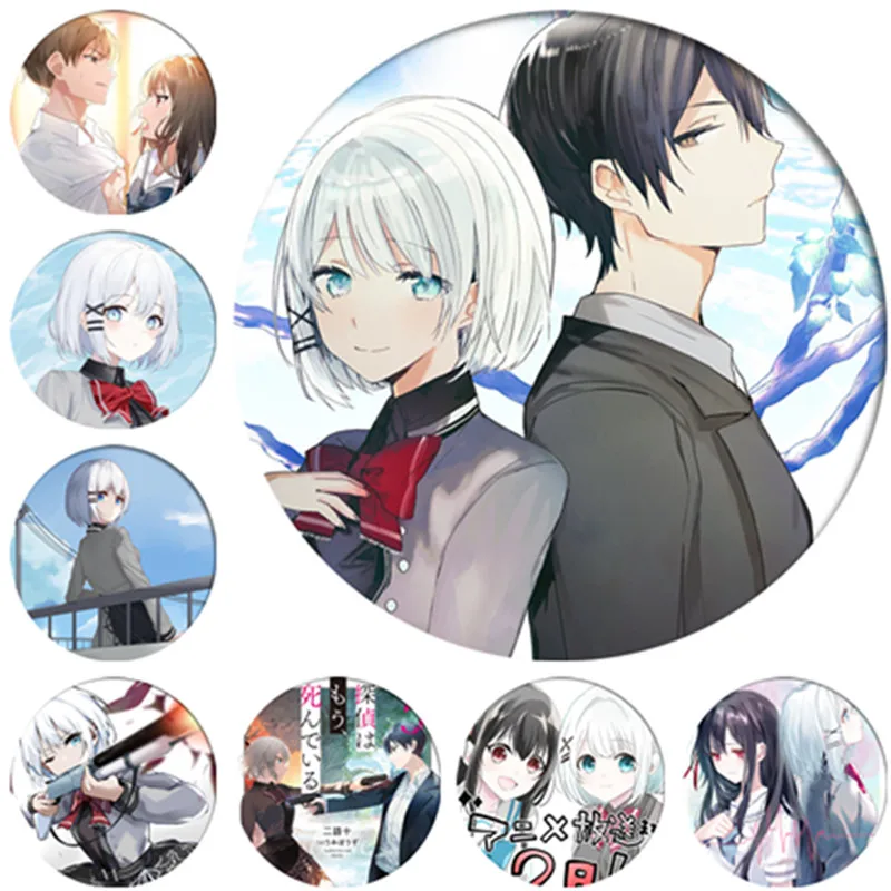

The Detective Is Already Dead Brooch Siesta Kimiduka Kimihiko Anime Accessories Cosplay Badges For Clothes Backpack