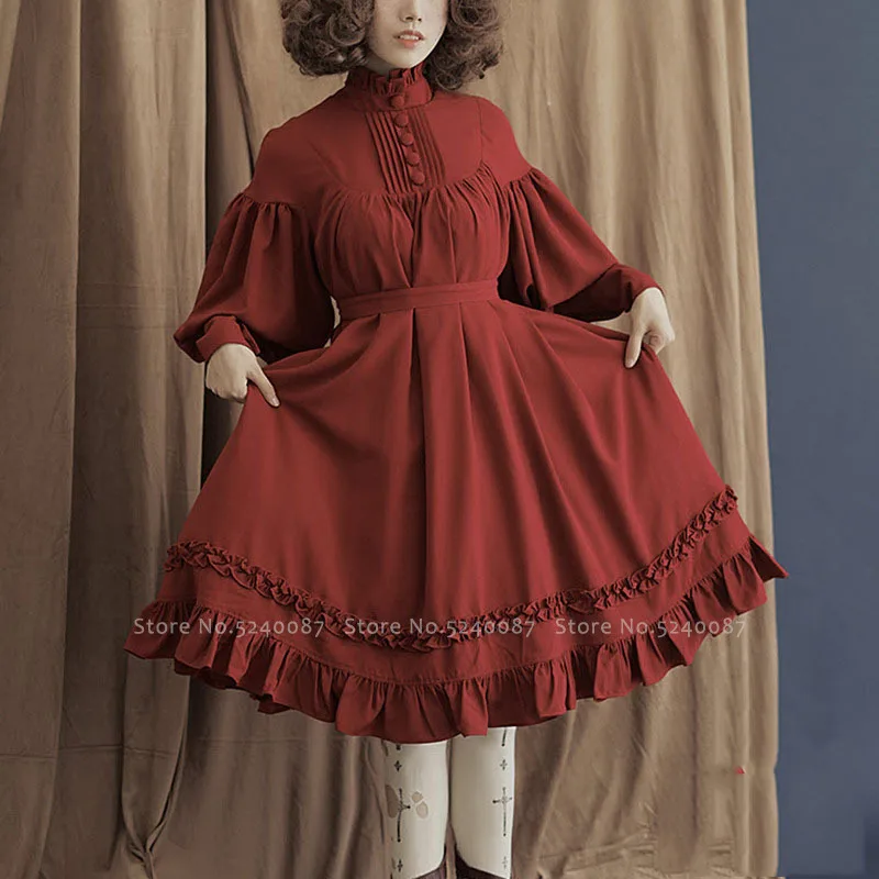 Женское вечернее платье в британском стиле принцессы с длинным рукавом ретро и