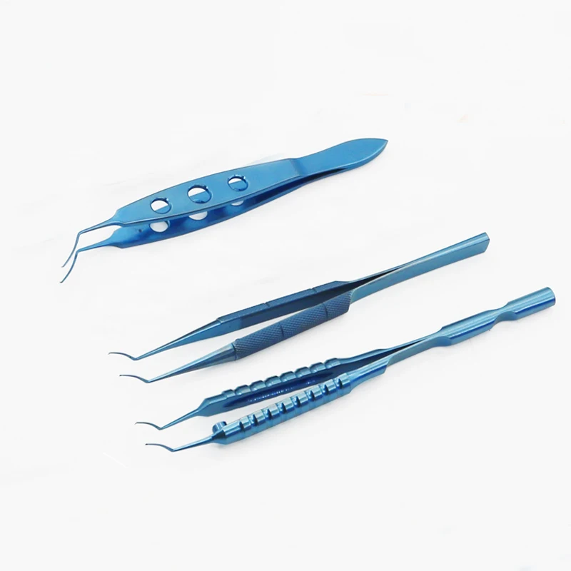 

Ophthalmic Instruments Minimally Invasive Titanium Alloy Hough Capsulorhexis Forceps 11cm Arc Angle Small Incision 1.8 Tool