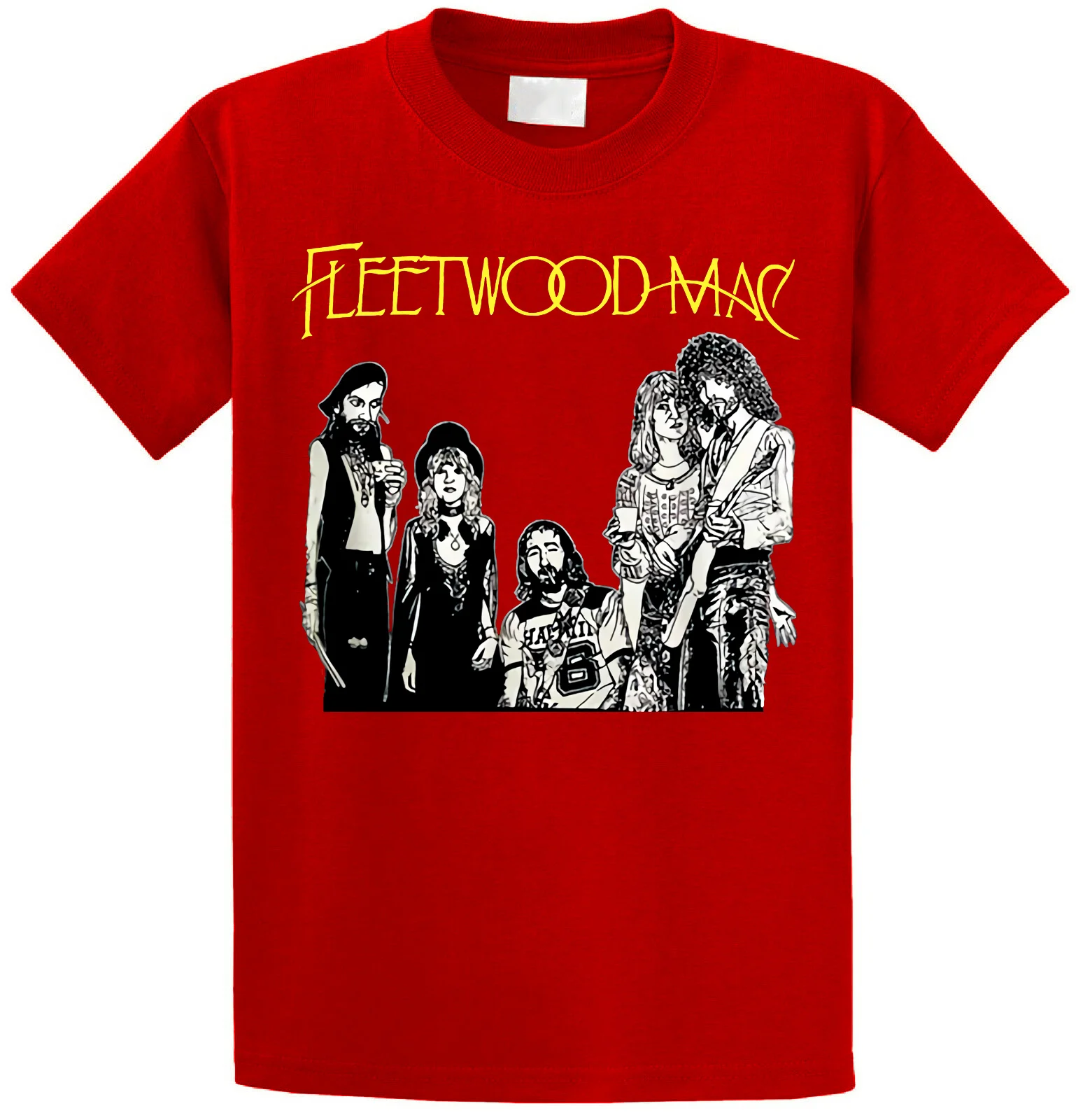 Fleetwood Mac Dreams цепочка цыганские слухи Черная футболка для поклонников рок S-6XL - Цвет: Красный