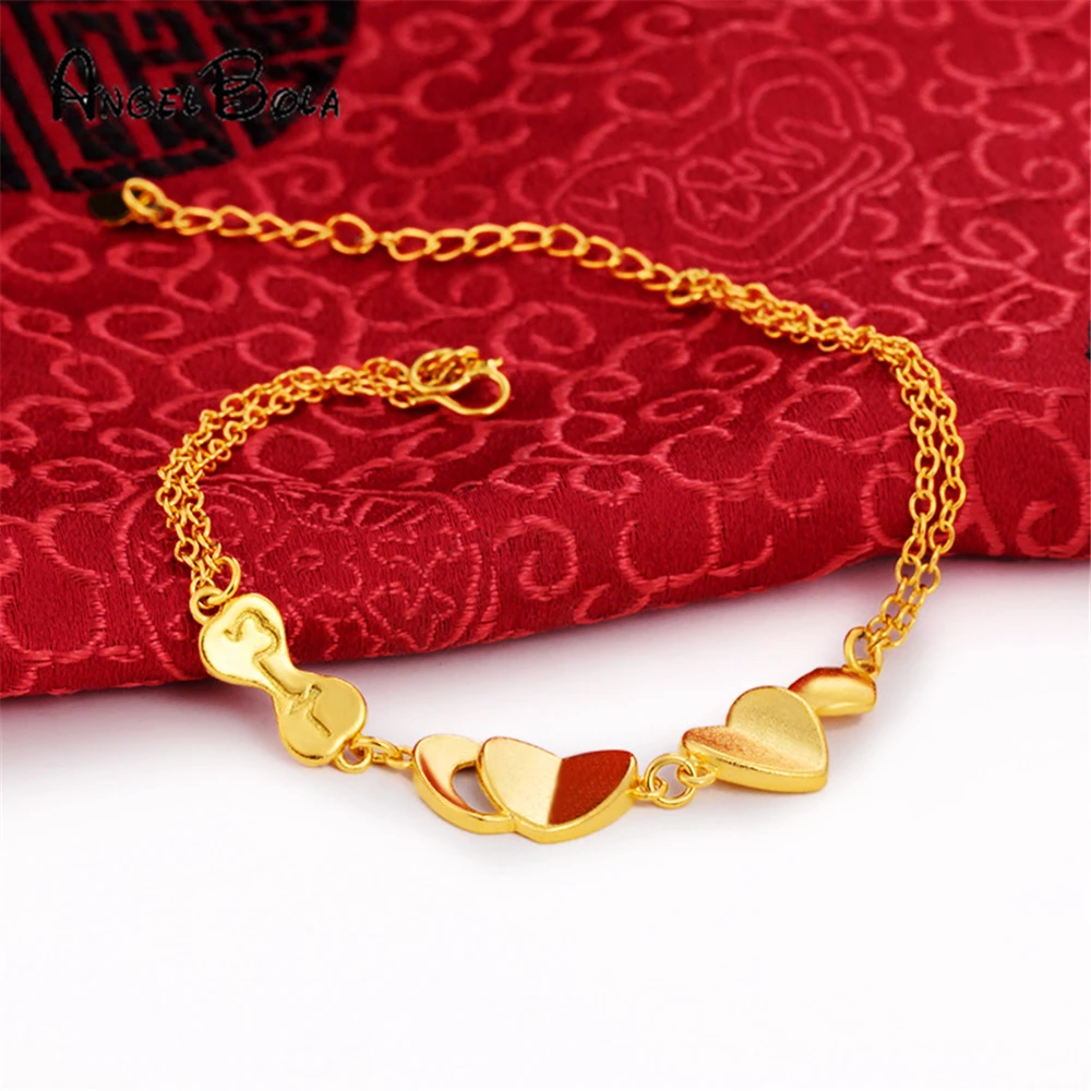 Новый покрытыем цвета чистого 24 каратного золота любовь передачи из бисера