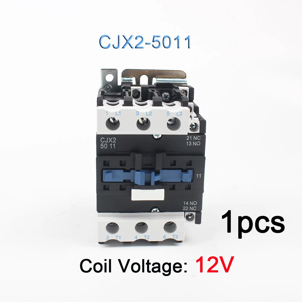 5011-12V LC1-D AC Контактор стартера мотора реле CJX2-4011 CJX2-5011 CJX2-6511 CJX2-8011 Применение с Поплавковый выключатель 3P+ 1 НЗ 24V 12V 220V - Цвет: 5011-12V