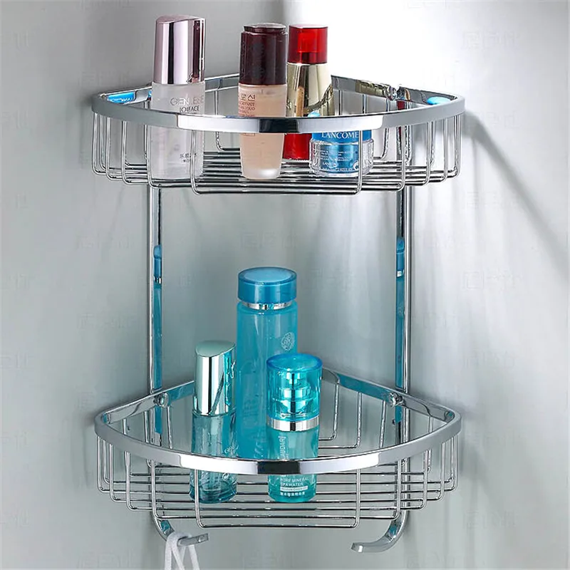 Угловая полка для ванной комнаты стеллаж душа из нержавеющей стали 304 органайзер