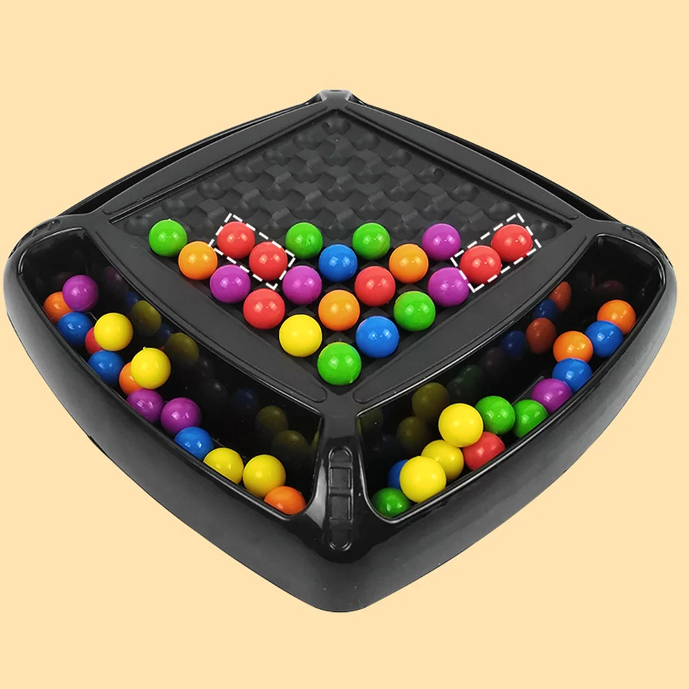 

Plastic Chess Board Games Rainbow Ball Montessori Christmas Rainbow Ball Elimination Game Board Color Matching Education Toy