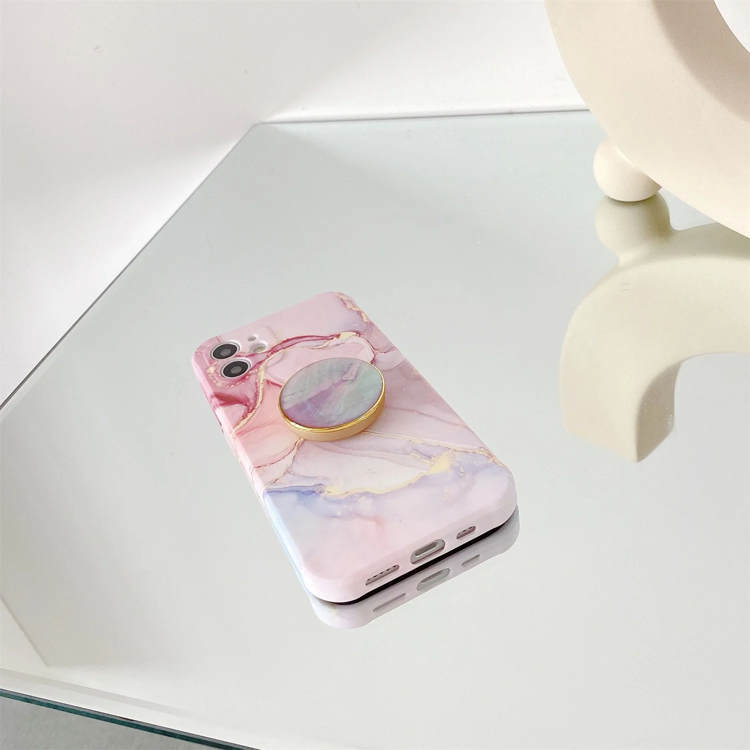 Роскошный чехол для телефона с золотой градиентной мраморной текстурой IPhone 12 13 11