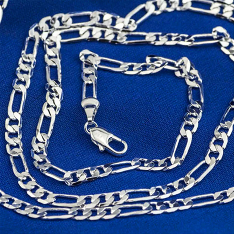 Новинка цепочка плетения Фигаро 4 мм темпераментная Очаровательная Женская до