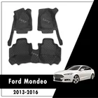 Автомобильные коврики для Ford Fusion Mondeo 2013 2014 2015 2016, автомобильные кожаные ковры по индивидуальному заказу, аксессуары для интерьера, Стайлинг