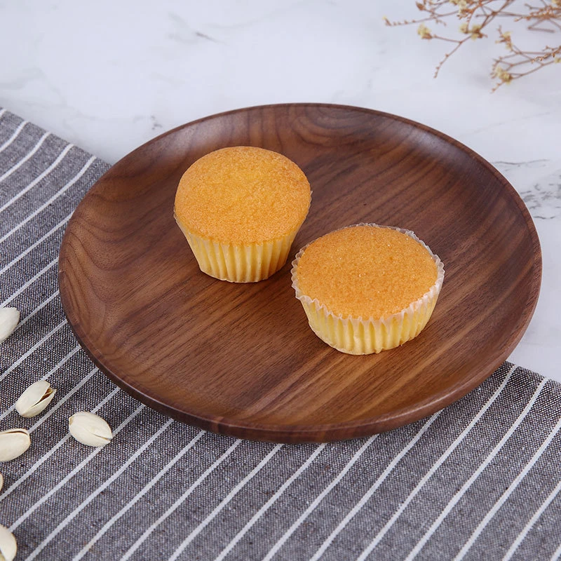 Круглый Деревянный Торт из ореха блюда для хлеба домашний отель школьная