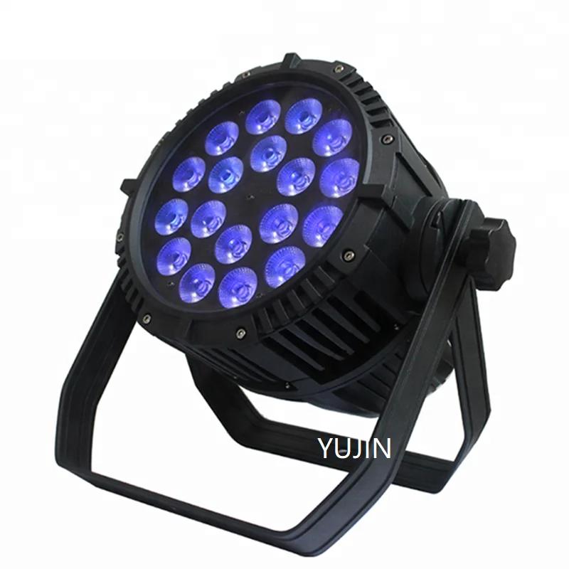8 шт./партия Dmx512 Ip65 Водонепроницаемый 18*18 Вт rgbwa УФ сценический DJ Светодиодный
