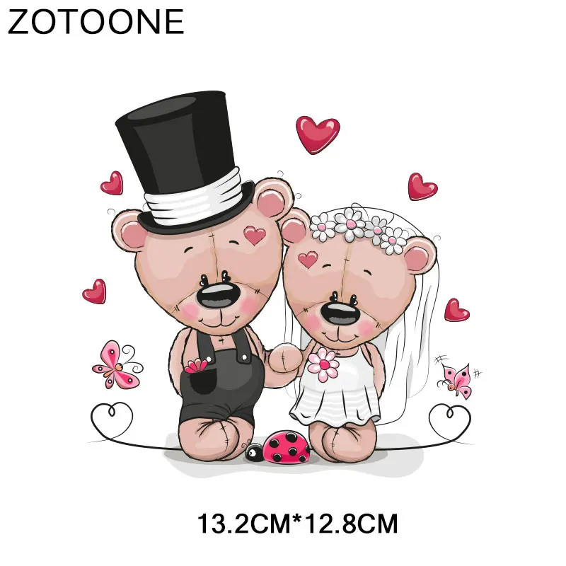 ZT1573 ZOTOONE Мультяшные наклейки с животными для железной передачи одежды DIY аксессуары футболки Платья моющиеся теплопередачи H - Цвет: ZT1573