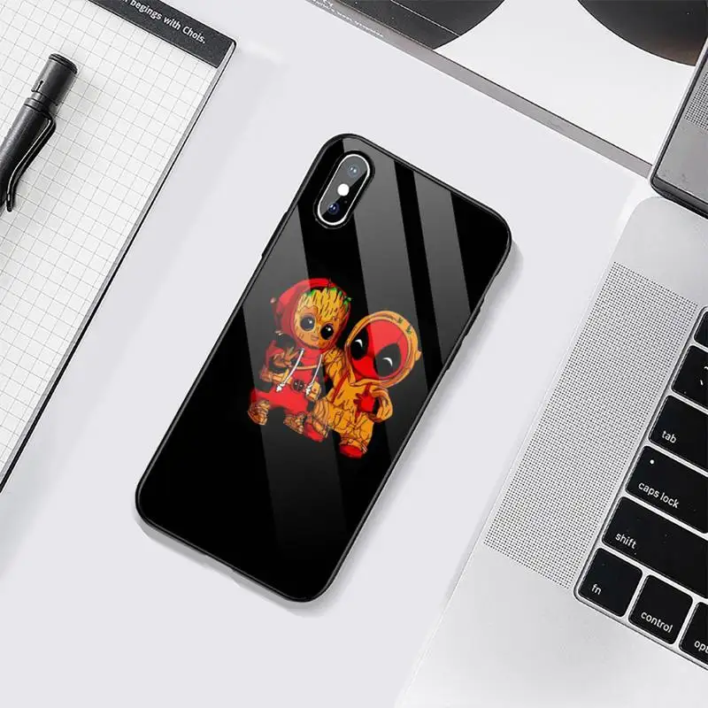 

Cool Guardians Groot Phone Case Tempered glass For iphone 6 6S 7 8 plus X XS XR 11 12 mini PRO MAX