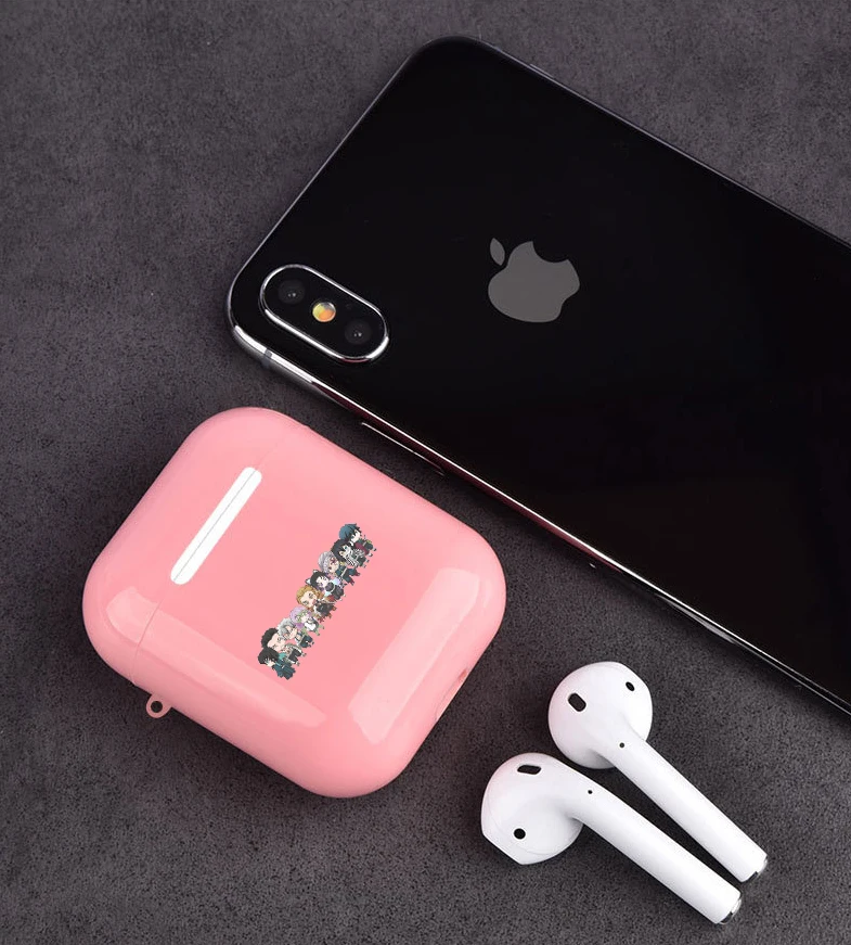 Kamado Nezuko Kimetsu no Yaiba Demon Slayer Airpod чехол для 2 1 s Для Air pod pro прозрачный милый розовый