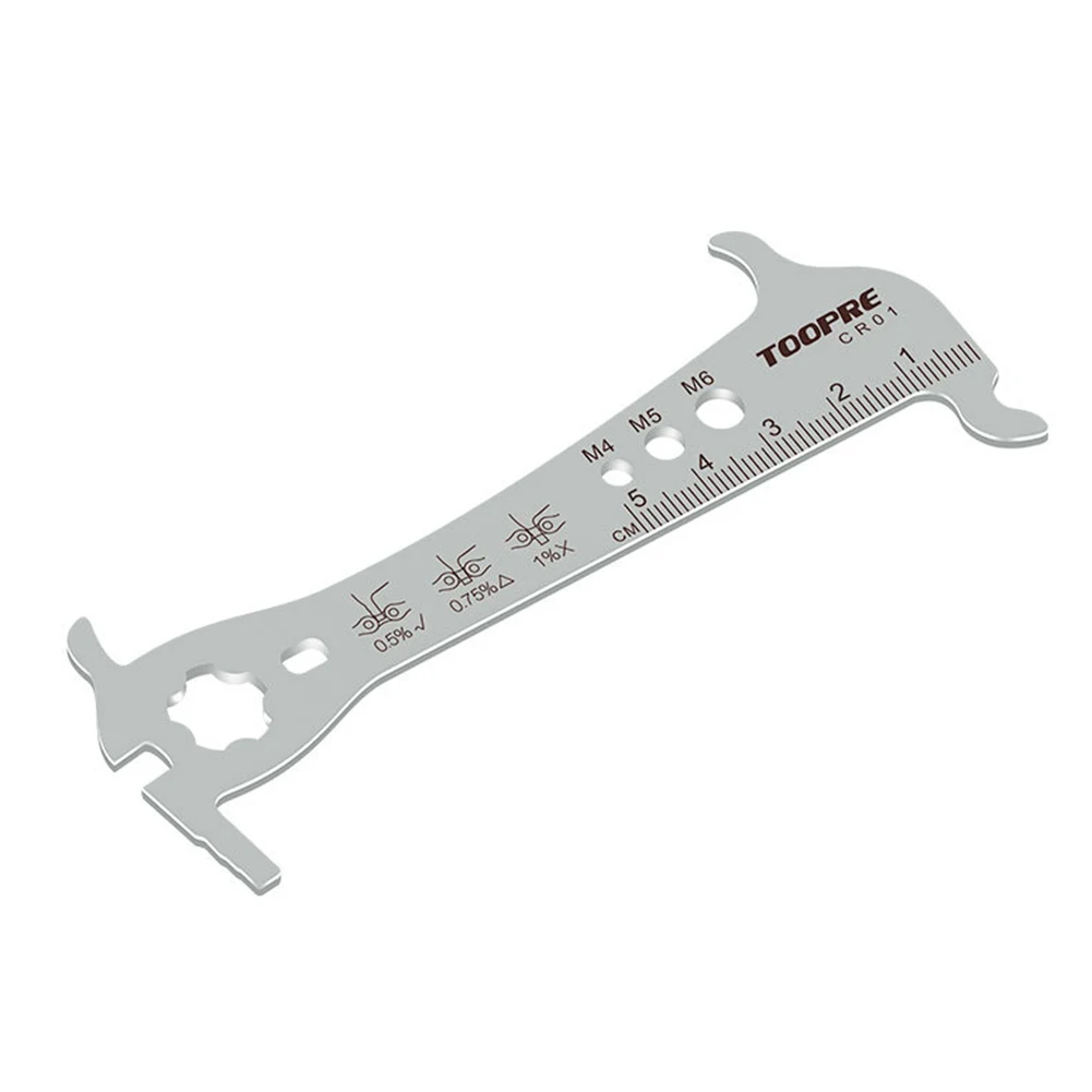 

6 In 1 Bike Chain Checker For MTB Road Bike 8 9 10 11 12 Speed Bicycle Chain Checker Gauge Tool Valve Tool