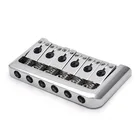 Струна хромированный гитарный Бридж для электрогитары, мост, 6 струн, фиксированный мост, 76,5x44,5 мм, Жесткий Хвост