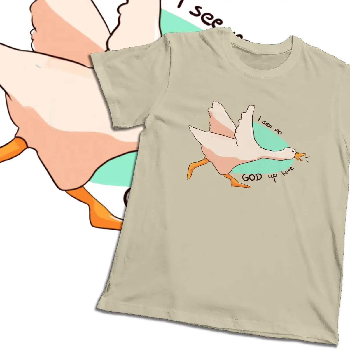 2020 Футболка с принтом Untitled Goose Game Tee Run For Your Life новинка мужская Тонкая футболка