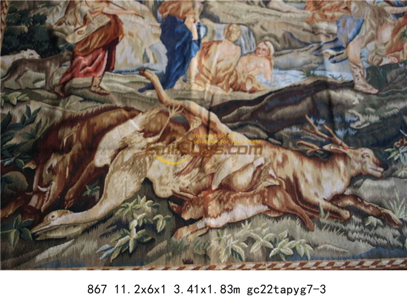 Kopen Aubusson Naald Punt Tapestr Geometrische Slaapkamer Antieke Gedrukt Home Decoratieve Plein