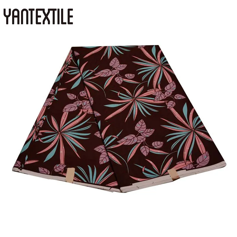 19040012 YANTEXTILE новая Анкара ткань Африканский Голландский Воск Принт Tissu Africain 3 ярдов настоящий воск Африканский батик ткань для свадебного платья - Цвет: 19040012