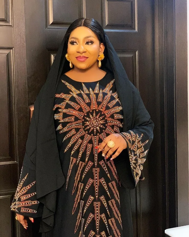 Черные бриллианты классические африканские платья с длинным рукавом женский