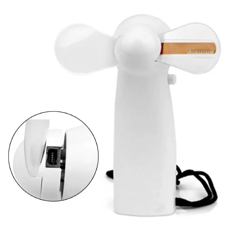 Портативный портативный вентилятор охлаждения цветной светодиодный мини