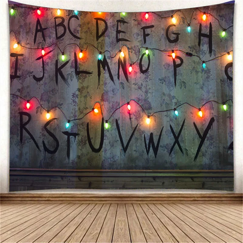 Очень странные дела печатных стены штора гобелен интерьер Boho домашний декор