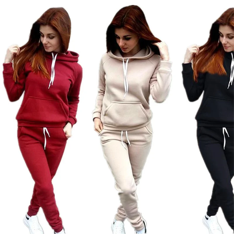 

Толстовка Женская свободного кроя, хлопковый однотонный утепленный свитшот, худи, большие размеры, Осень-зима