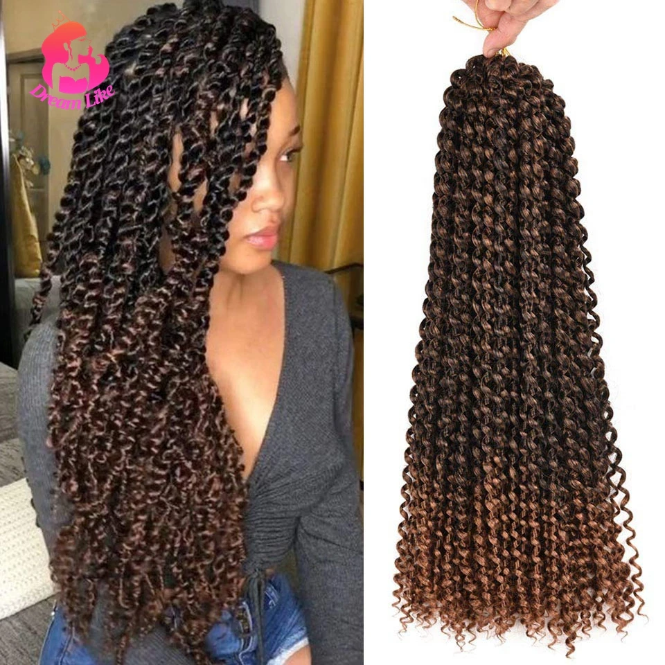 Мечта как страсть твист вязание крючком цвет Омбре синтетические волосы для