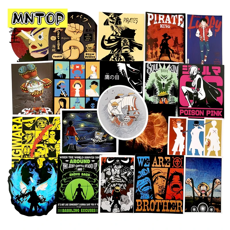 10/30/50/100pcs/pack Japanese Anime ONE PIECE Graffiti Stickers For DIY Scrapbook Computer Skateboard Laptop Motorcycle Luggage