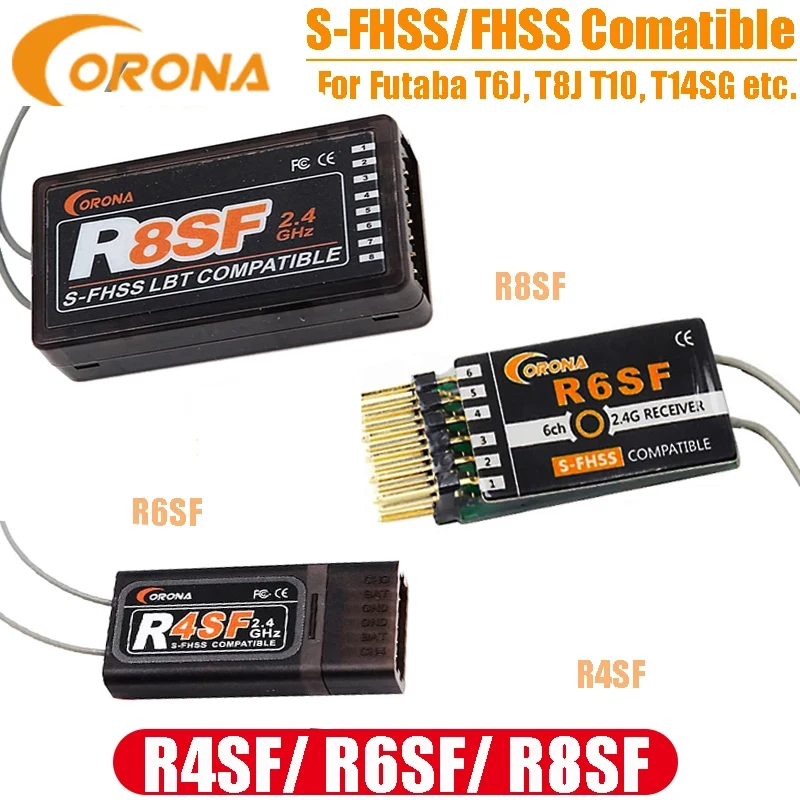 Corona 2 4G R4SF R6SF R8SF S-FHSS/приемник FHSS совместимая FUTABA S-FHSS T6 14SG | Игрушки и хобби