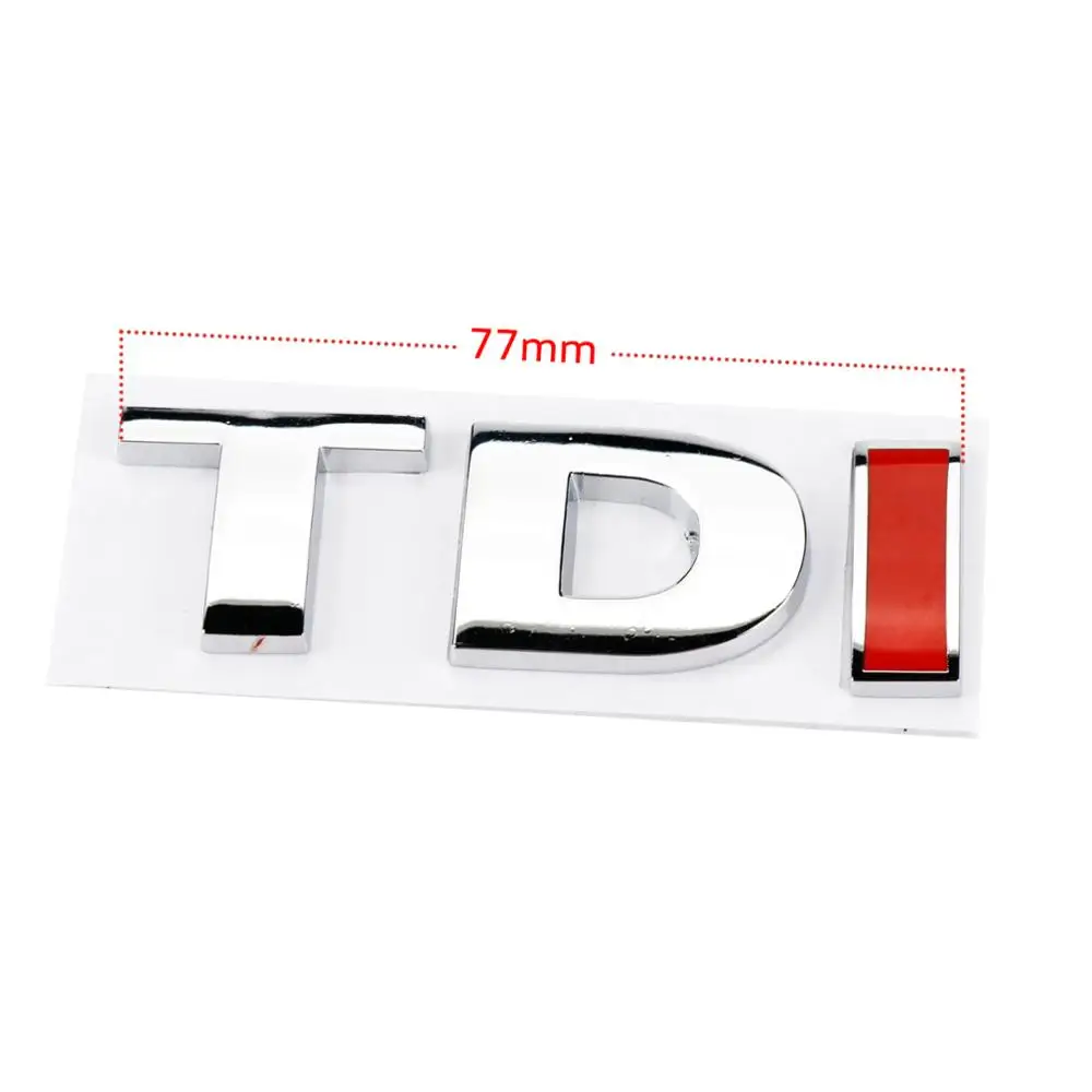 Хром Задняя Крышка багажника знак наклейка эмблемы TDI 3D для VW Volkswagen Golf Jetta Passat MK4 MK5