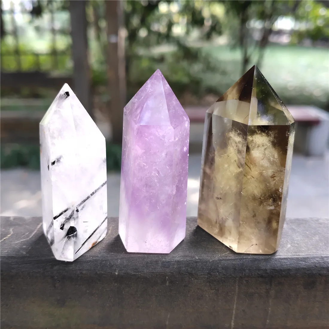Amethyst Black Tourmaline Smokey Quartz Tower Crystal Stone Island Stones Crystals Wicca Cristal Pierre Natural Healing Decor | Дом и сад