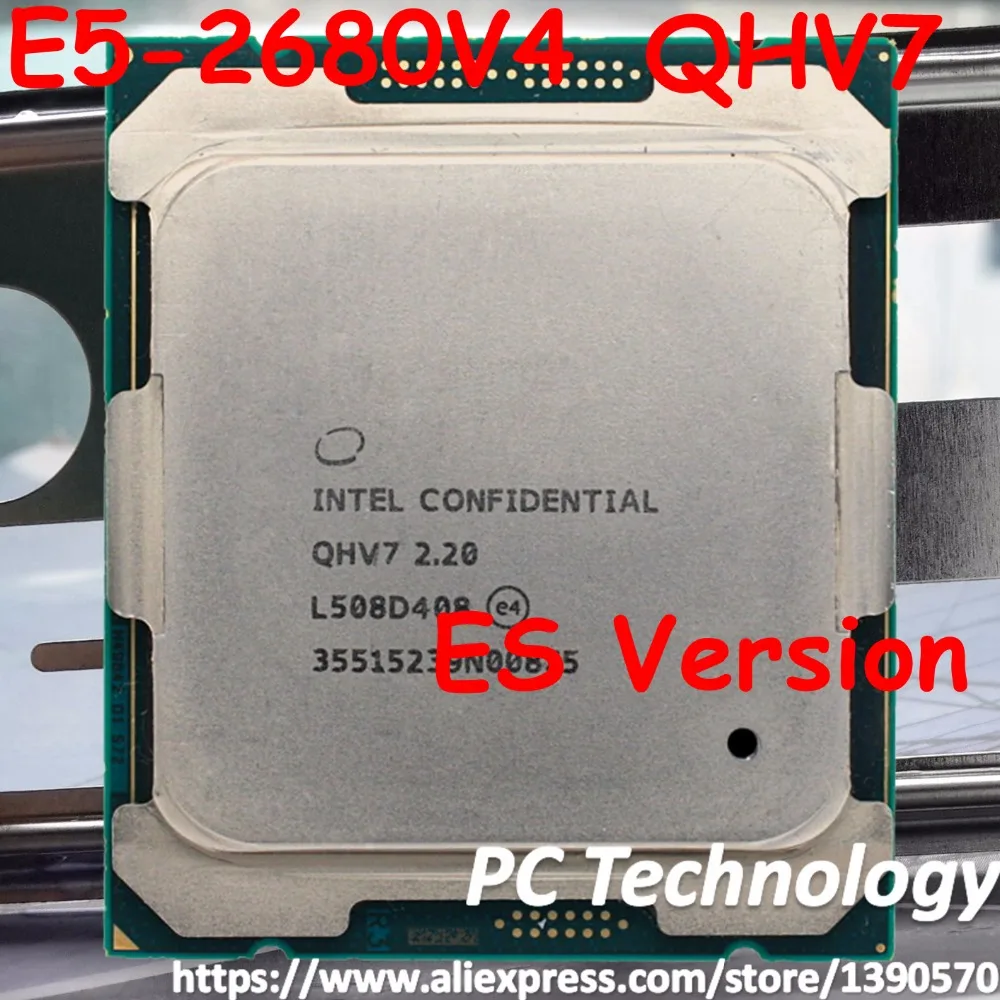 Оригинальный процессор Intel Xeon ES QHV7 2 20 ГГц 14 ядер 35 м нм E5-2680V4 V4 120 Вт E5 2680V4 |