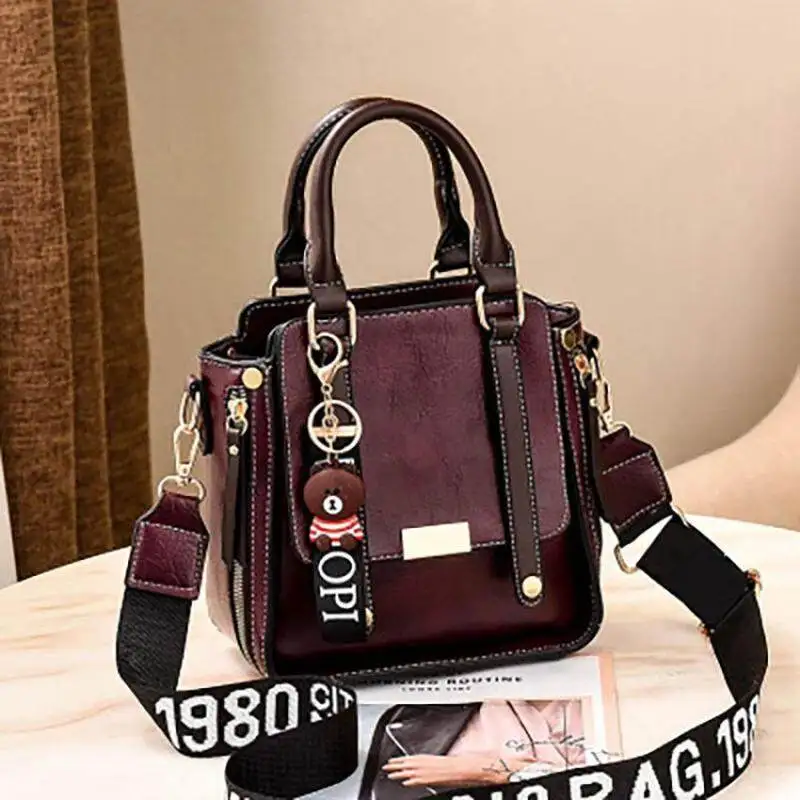 

Ladies Fashion PU Retro Fashion Top-Handle Bag Handbags Cross Body Shoulder Bag Multipurpose Casual Messenger Mobile Phone Bag
