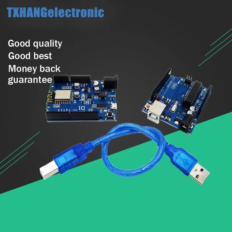 UNO R3 ATmega328P ATMEGA16U2 + OTA WeMos D1 WiFi плата ESP8266 ESP 12E для arduino diy electronics|Интегральные схемы| |