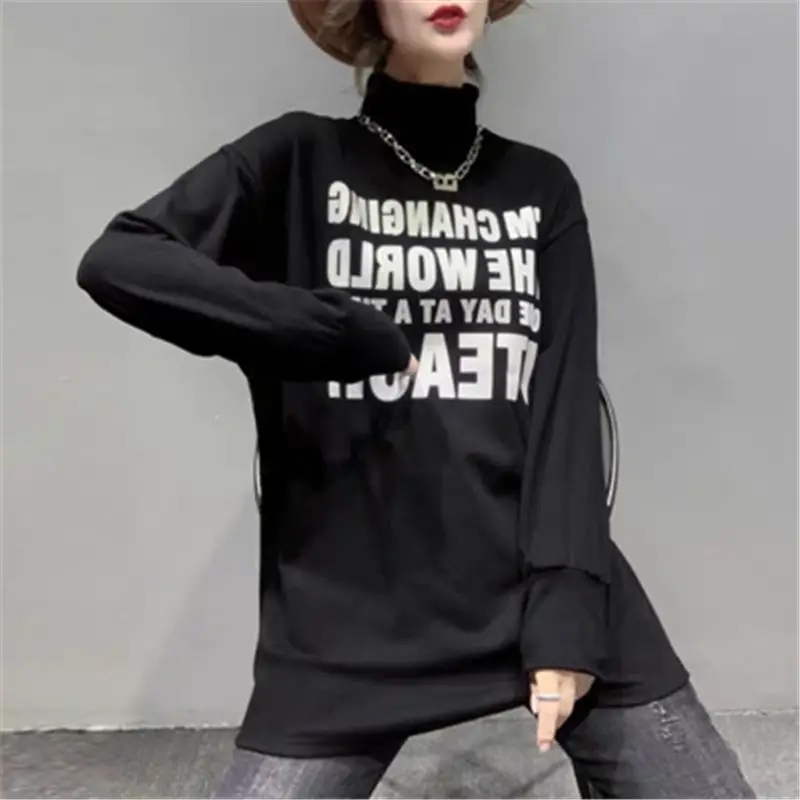 

2020 new high collar Plush top for women in autumn and winter