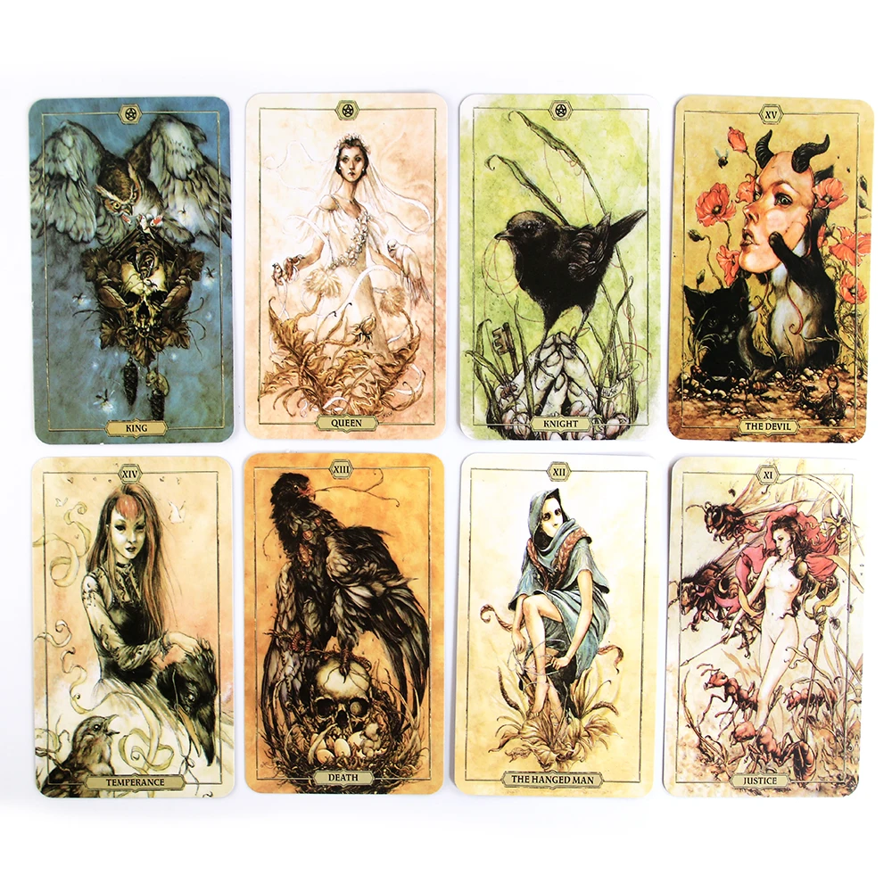 

New Hush Tarot Deck Card Games Family Holiday Party Board Game Divination Fate Tarot Cards With PDF Guidebook