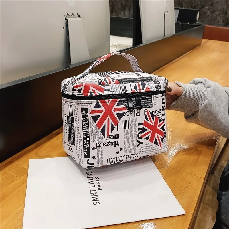 PU кожаный принт Флаг Великобритании женские сумки из натуральной кожи модные