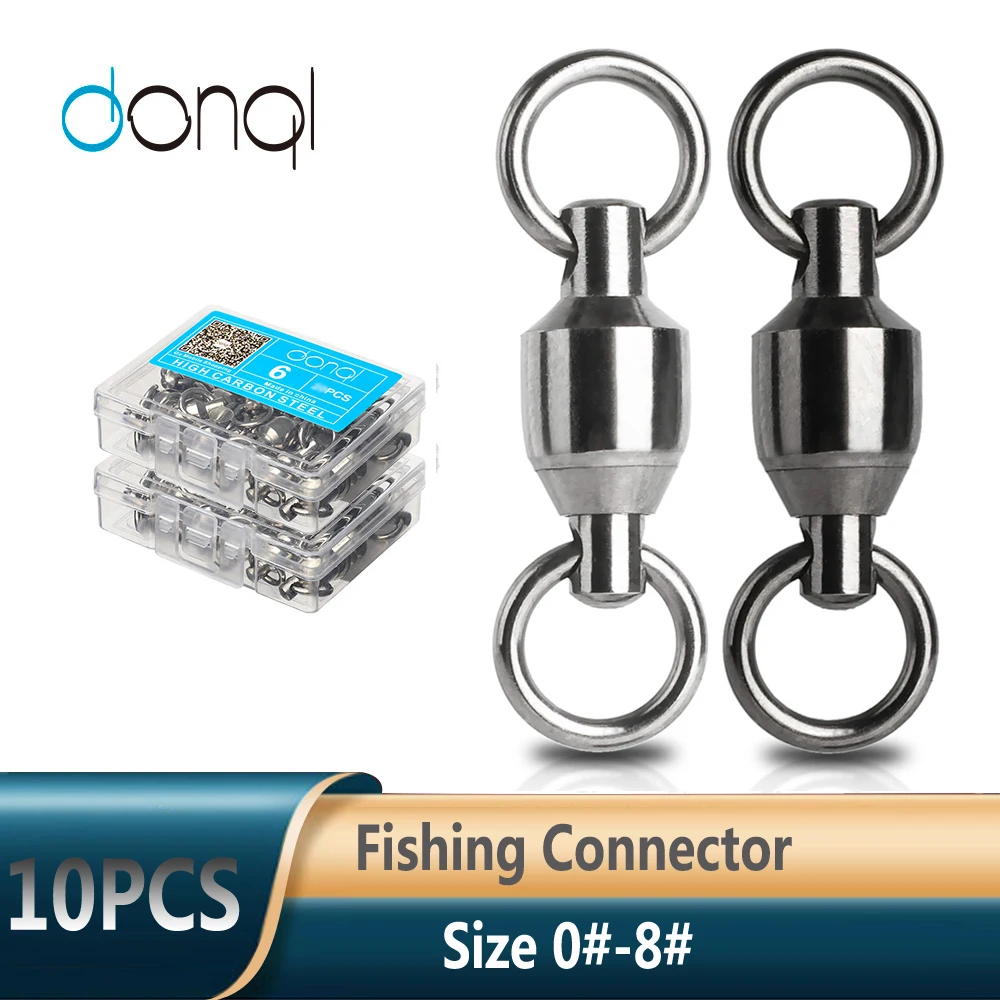 DONQL 10 шт./коркор. шариковый высокопрочный подшипник рыболовный соединитель