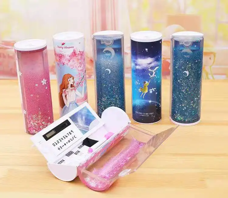 Креативный мультяшный пенал сумка солнечный калькулятор многофункциональный