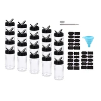 20pc salt and pepper shakers spice jars spice container plastic does not contain bpa canister set kitchen sugar bowl