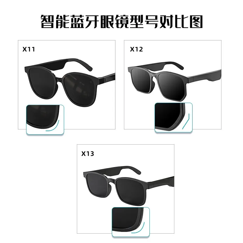 

Bluetooth 5.0 Smart Sports Headphone Sunglasses Wireless Stereo Audio Sunglasses Headset Earphone Speakers with mic