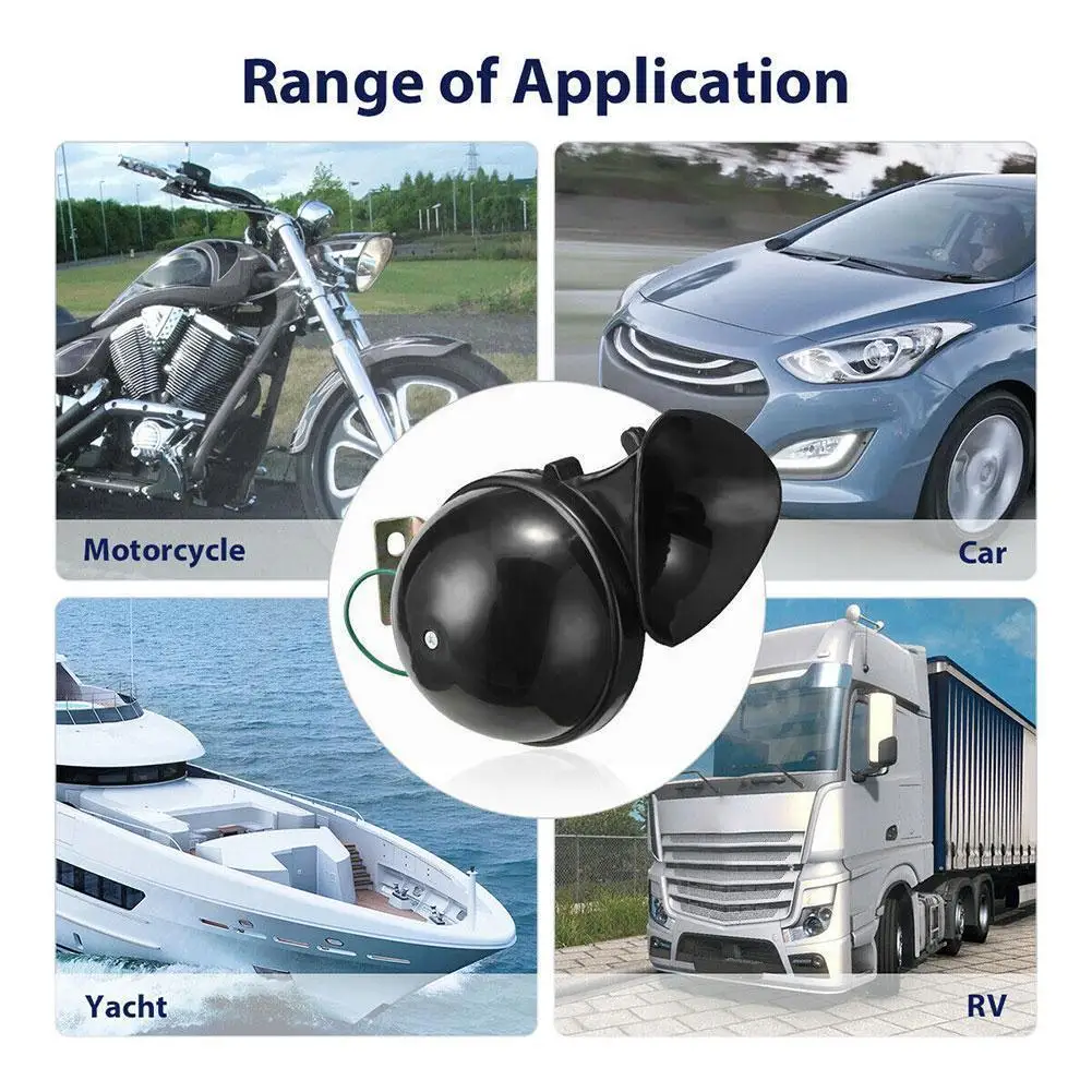 

Car Snail Horn 150db 12/24v Horn Dl34 Truck Car Horn Shape Electric Snail Angry Air Horn Sound For Motorcycle Auto Parts W3g0