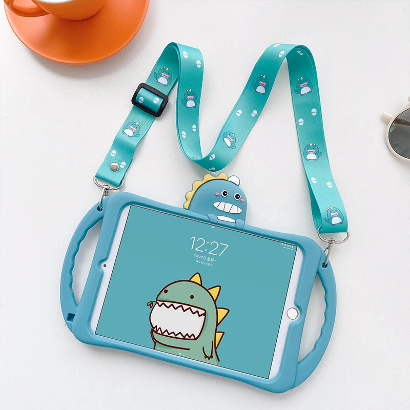 

Чехол для iPad 10,2 9,7 2018/2017/2020 Pro 9,7 10,5 7,9 дюйма Air1 mini 2 3 4 5, мягкий детский мультяшный чехол из силикагеля