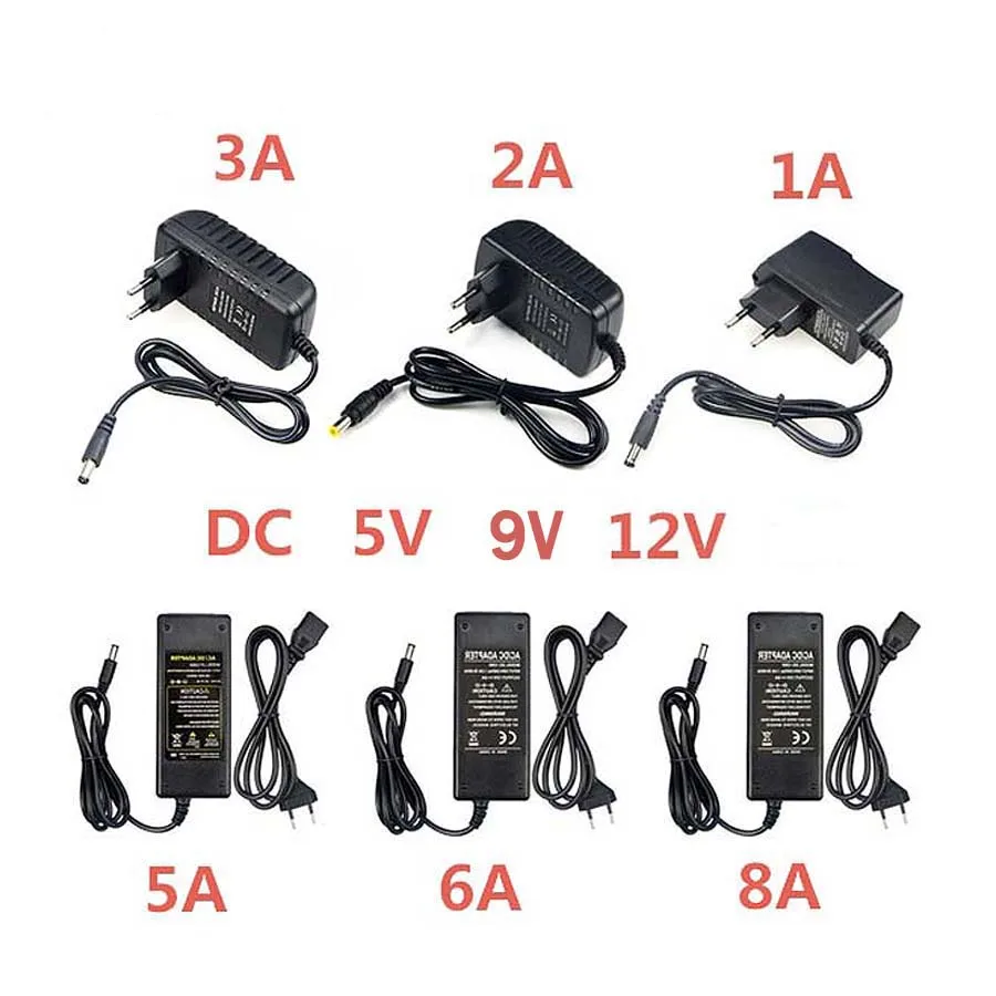 AC/DC Universal Adapter 5 9 12V Volt Power Supply 220V TO 5V 9V 1A 2A 3A LED Lighting Transformer Charger For Strip/CCTV | Обустройство