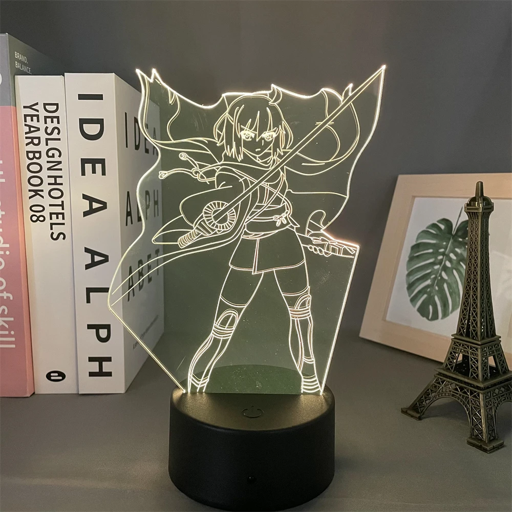 

Fate Okita Souji Led Night Light for Bedroom Decor Nightlight Birthday Gift Anime 3d Lamp Okita Souji Fate Grand Order