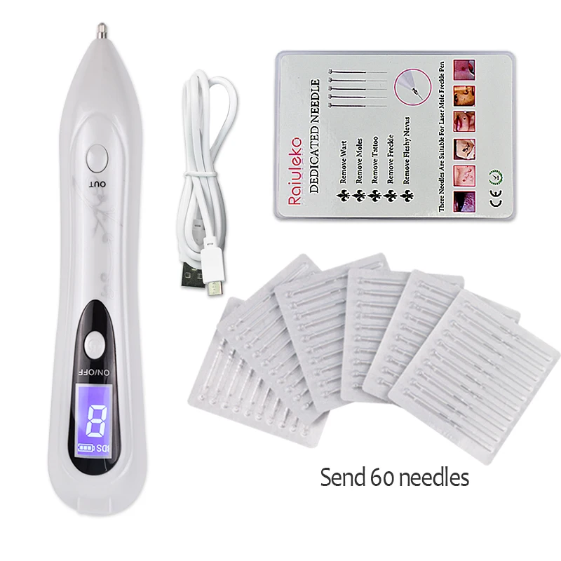 Лазерная плазменная ручка с 8 уровнями средство для удаления темных пятен ЖК лица