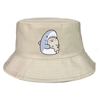 Панама с мультяшным рисунком акулы, Модная Складная шапка унисекс, с мягким рисунком, летняя рыбака, шляпа с принтом федоры, повседневная Рыбалка