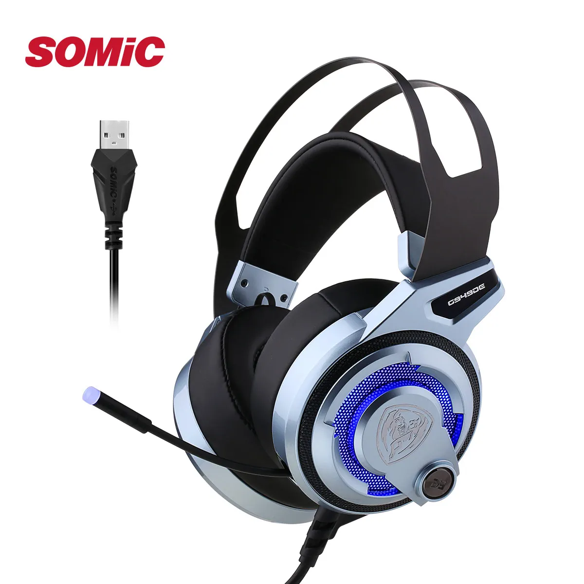 Игровая светодиодный нитура SOMIC G949DE 7 1 с Виртуальным звуком светодиодные