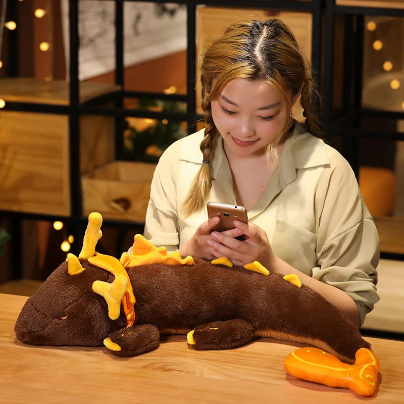 

Game Impact Morax Dragon Plush Doll Pillows Anime Cosplay Costume Props